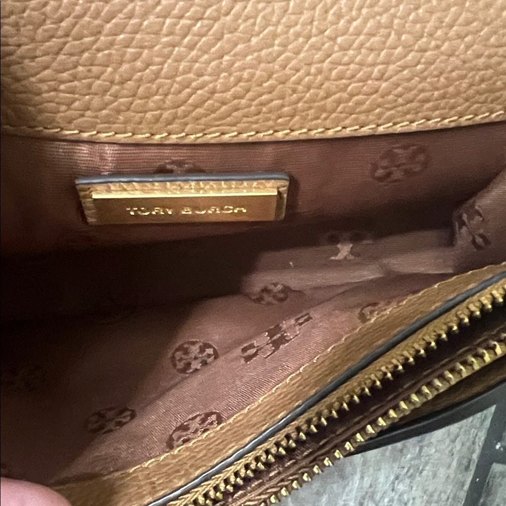 Tory Burch Brown Leather Crossbody Bag - Picture 5 of 5